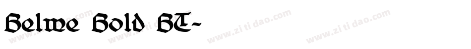 Belwe Bold BT字体转换